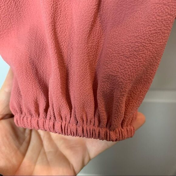 Chelsea28 one sleeve medium blush blouse w ruffles - Picture 9 of 11